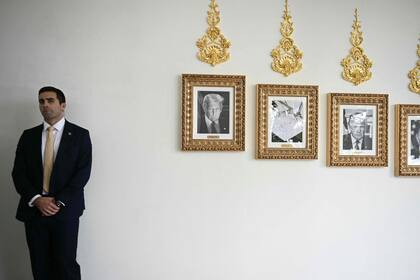 La pared de la columnata cerca del Jardín de las Rosas de la Casa Blanca, en Washington, el 30 de septiembre de 2025