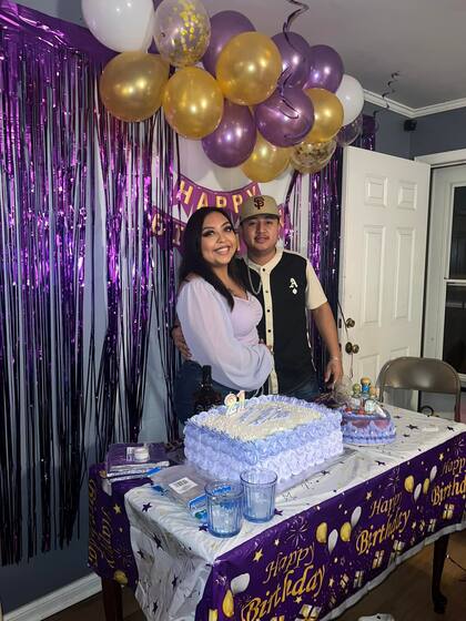 La pareja, ambos de 23 años, esperan a su primer hijo juntos