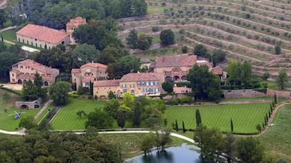 La pareja contrajo matrimonio en Miraval, en el sur de Francia.