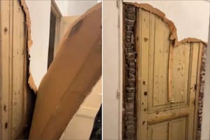 Renovaban su casa y encontraron una puerta escondida detrás de la pared: “Notamos algo extraño”
