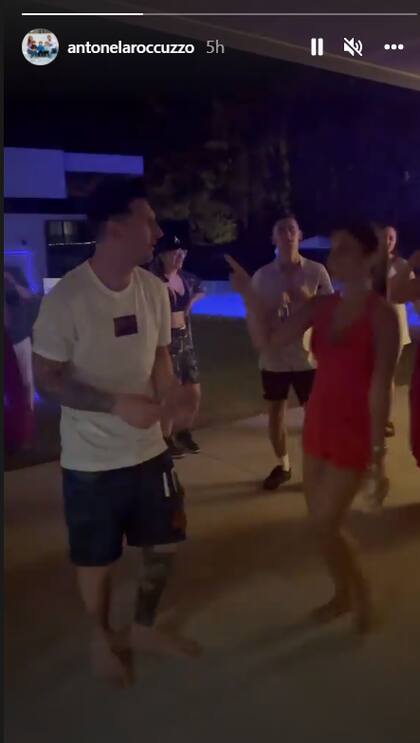 La pareja disfrutó de la Nochebuena en familia