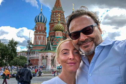 La pareja en Rusia.
