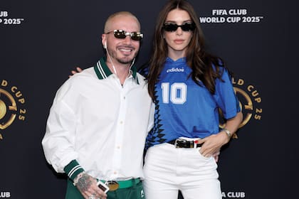 La pareja, en la gold carpet del evento organizado por la FIFA.
