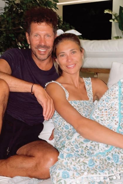 La pareja en la intimidad de su casa, en julio de 2021.