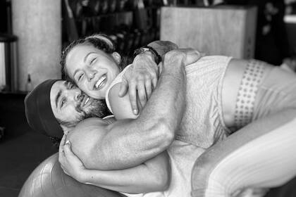 La pareja festejó Año Nuevo juntos. Foto Instagram @florivigna