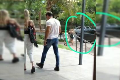 La pareja fue visualizada paseando por la zona (Captura)