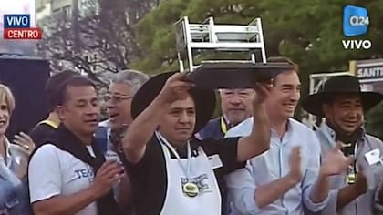 La pareja mendocina, feliz con el premio