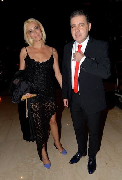 La pareja no se escondió de los flashes