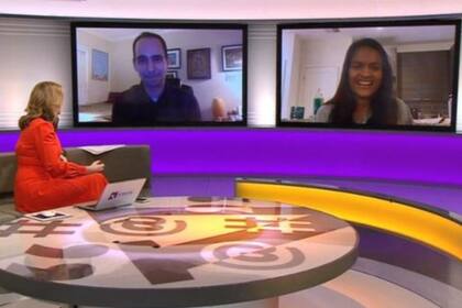 La pareja que es furor en las redes le brindó una entrevista a la BBC en el programa de Victoria Debyshire 