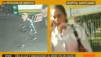 La pareja que se presentó en el Hospital Santojanni donde se encuentra la beba asegura que estaban en la estación de servicio pero que no son los padres