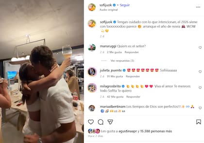 La pareja se dio a conocer a través de las redes de Sofía