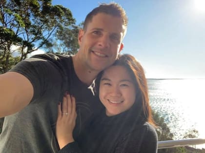 La pareja se iba a casar en 2020 pero tuvieron que postergarlo por la pandemia.