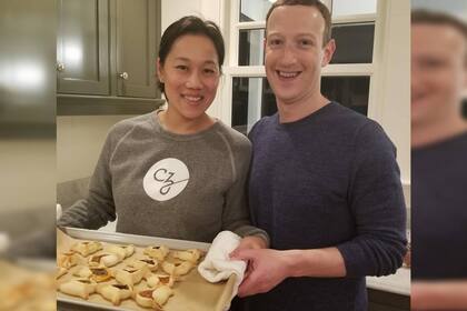 La pareja se muestra haciendo comida casera (Foto Instagram @zuck)