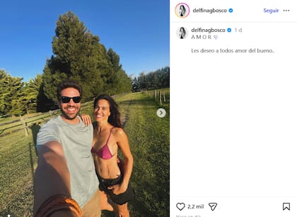 La pareja se muestra muy feliz en redes sociales