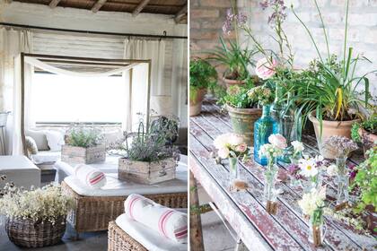 La pareja soñó una vida en el campo y, así, Alfredo se dedicó a poner en pie la casa, construir los muebles, las aberturas, las rejas, las lámparas. Julieta sumó su sensibilidad y buen gusto en los detalles.