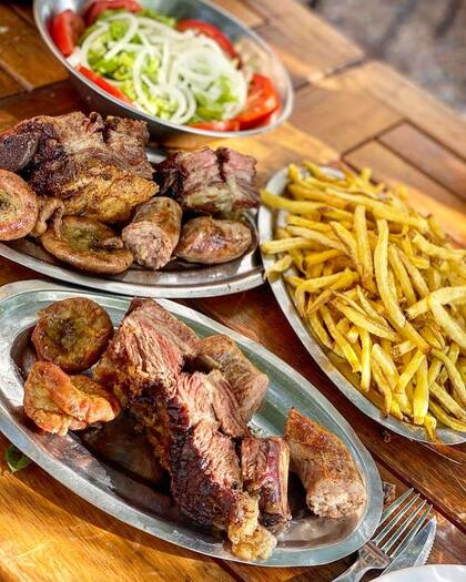 La parrilla, al igual que las pastas, son libres