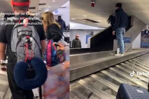 Filmó cómo maltrataban las valijas en el aeropuerto de Chicago y todos se enojaron