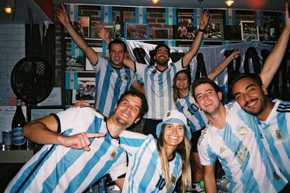 La pasión por la albiceleste no tiene fronteras (Foto Instagram @bancheromiami)