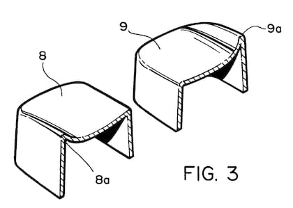 La patente de June E. Botich tenía un relieve distinto al actual, pero fue fundamental para el diseño de ahora