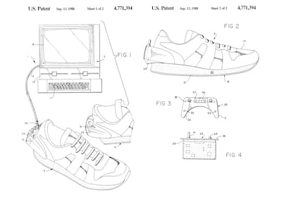 La patente de la RS Computer de Puma creada por Peter Cavanagh