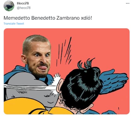 La pelea entre Darío Benedetto y Claudio Zambrano fue uno de los focos de los memes tras el partido entre Racing y Boca