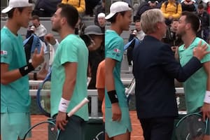 Así fue la pelea entre dos tenistas en un partido de la clasificación de Roland Garros