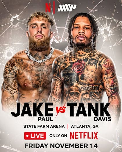 La pelea entre Paul y Davis se mantiene para el 14 de noviembre (X @jakepaul)