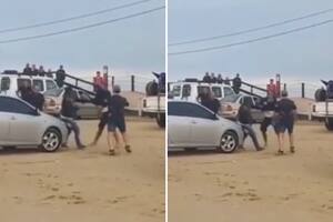 La pelea se desató en el muelle de la ciudad balnearia