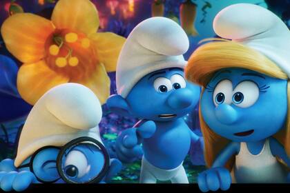 La película más reciente de Los pitufos se estrenó en la primavera boreal de 2017