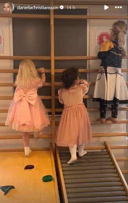 La pequeña cumplió 3 años y lo festejó con amigos