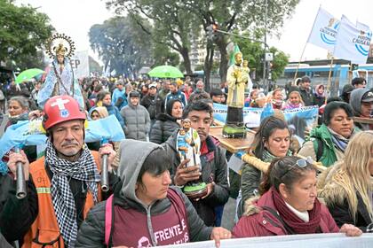 La peregrinación por San Cayetano fue desde Liniers a Plaza de Mayo