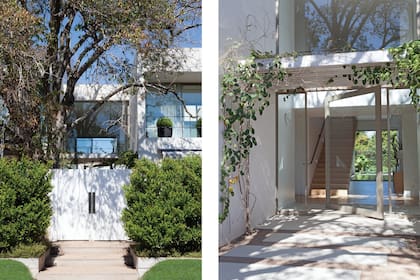 La pérgola con un prometedor jazmín de leche es un aromático augurio de lo que viene al traspasar la puerta pivotante.