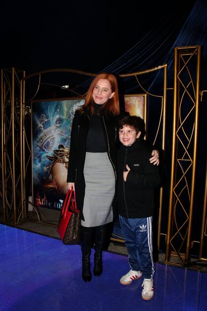 La periodista Agustina Kämpfer llevó a Juan, su hijo, a disfrutar del show