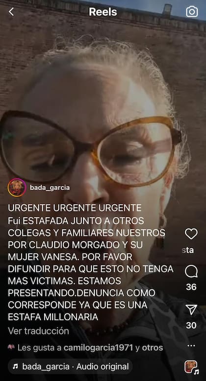 La periodista Bárbara García hizo su descargo a través de un reel de Instagram