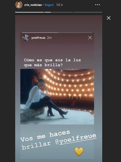 La periodista contestó un piropo en las redes de quien es su nueva pareja