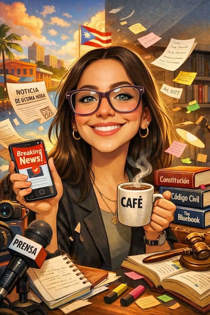 La periodista puertoriqueña creó su caricatura con ChatGPT