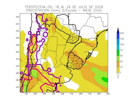 La perspectiva de precipitaciones