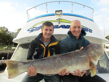 La pesca fue una de sus actividades preferidas en Mar del Plata.