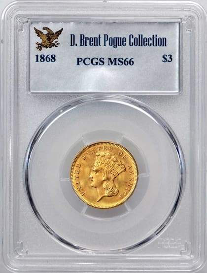 La pieza calificada como MS66 fue vendida en Heritage Auctions por más de US$38.000