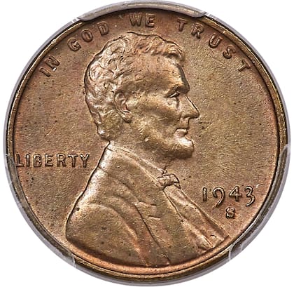 La pieza fue acuñada en 1943 por la Casa de la Moneda de San Francisco