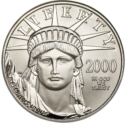 La pieza fue acuñada en la Casa de la Moneda de Filadelfia en 2000