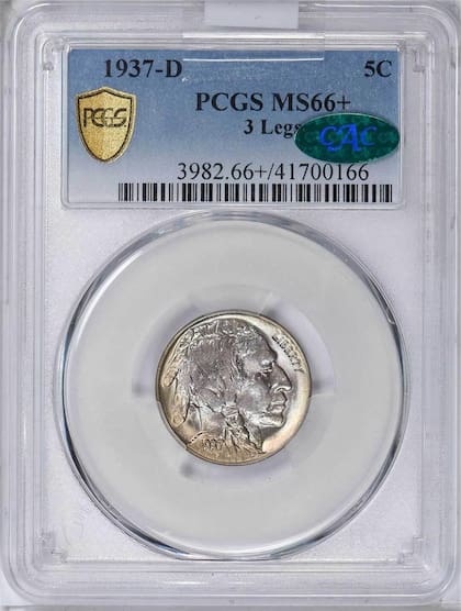 La pieza fue calificada como MS66+ por su buen estado de conservación