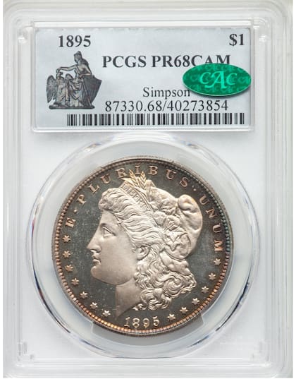 La pieza fue calificada como PR68CAM debido a su excelente estado de conservación