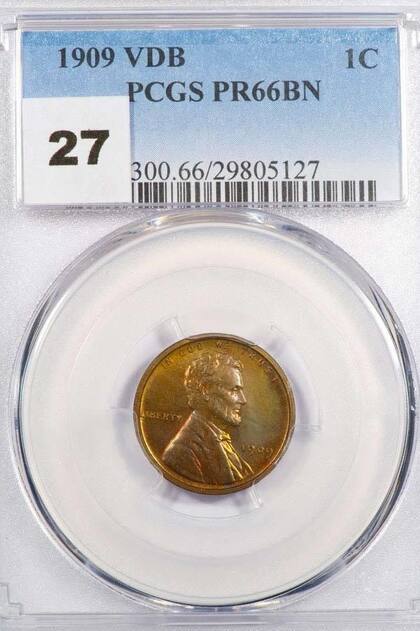 La pieza fue calificada por PCGS como PR66BN debido a su buen estado de conservación