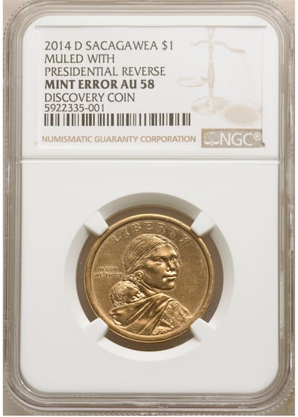 La pieza recibió la calificación de AU58 por NGC debido a su buen estado de conservación