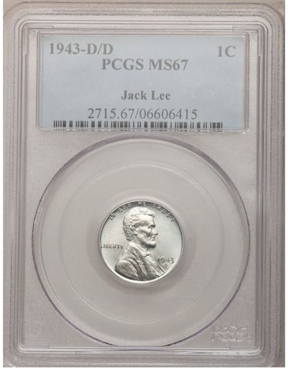 La pieza recibió la calificación de MS67 debido a su buen estado de conservación