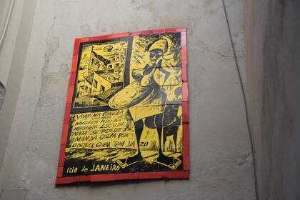 La pieza única de Selarón fue realizada por el artista especialmente para el hotel.