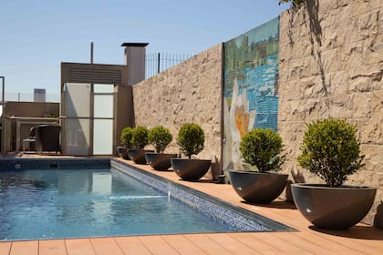 La pileta climatizada outdoors de Palladio.