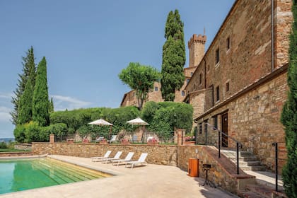 La pileta del resort