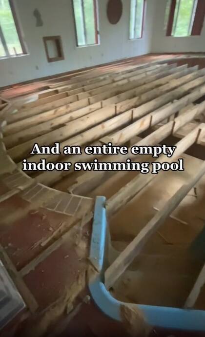 La pileta en cuestión que le recomendaron mantener intacta